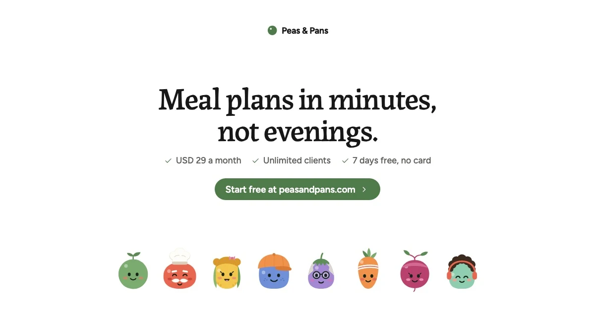 Peas and Pans preview