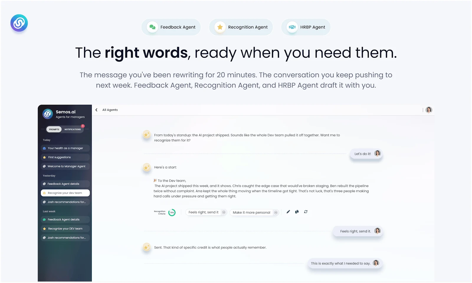 Semos.ai Manager Agents screenshot 3