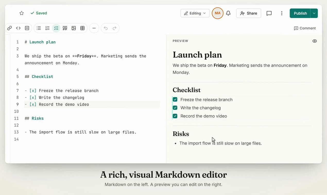 Markdoc screenshot 6