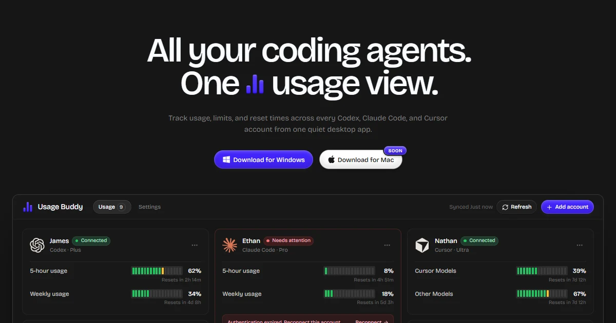 Usage Buddy preview