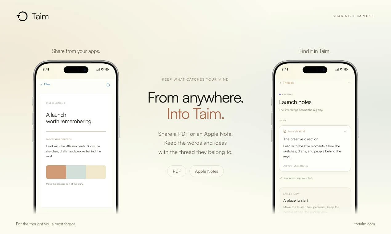 Taim screenshot 5