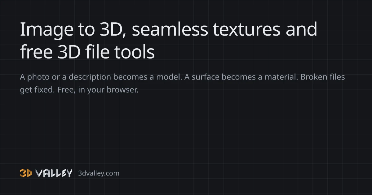 3D Valley preview