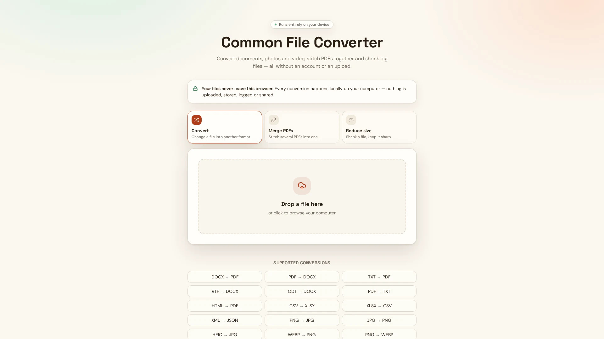 Common File Converter preview