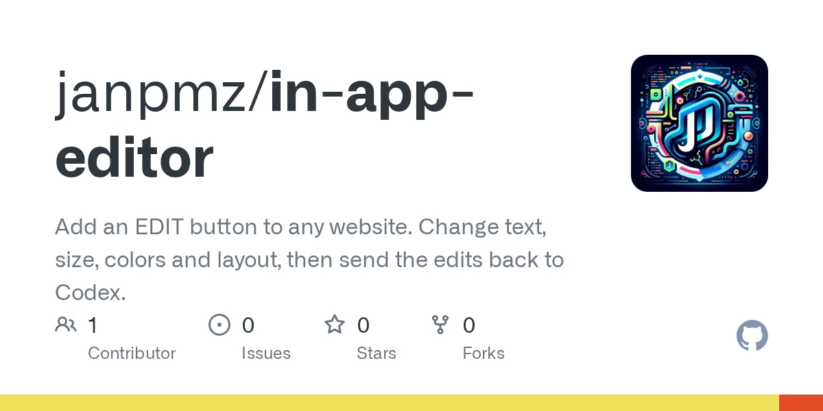 In-App Editor preview