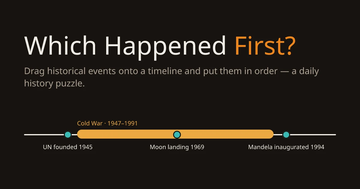 Which Happened First? preview