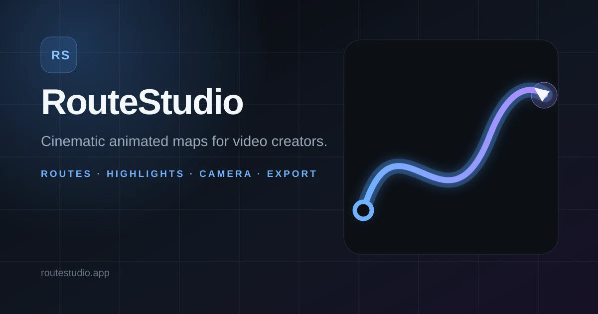 RouteStudio preview
