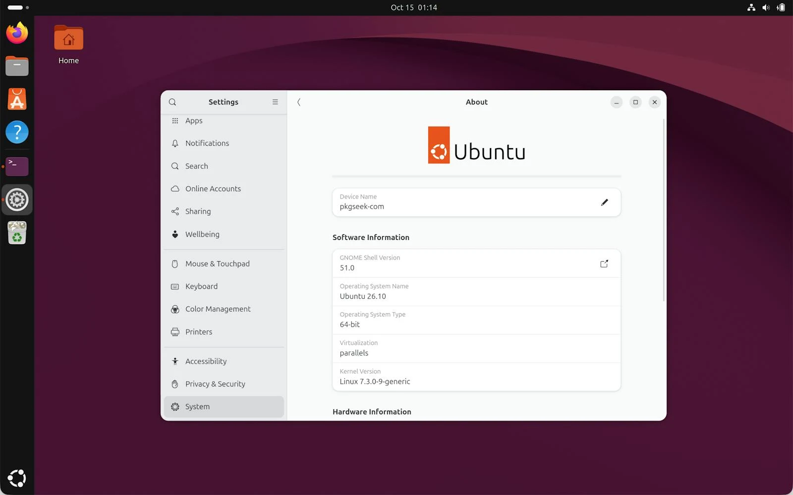 Ubuntu 26.10 (Stonking Stingray) screenshot 3