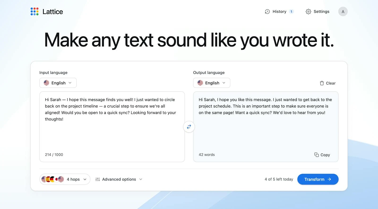 Lattice screenshot 1