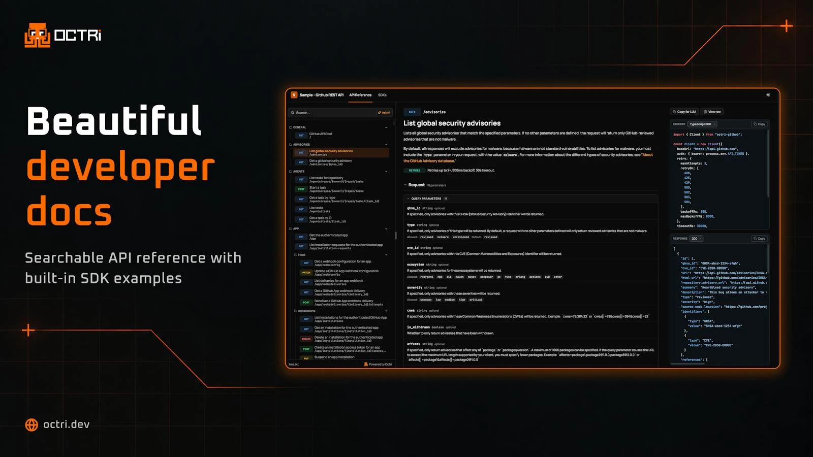 Octri.dev screenshot 2