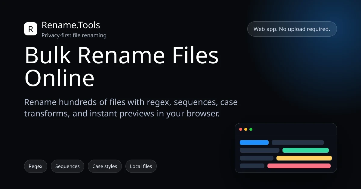 Rename.Tools preview