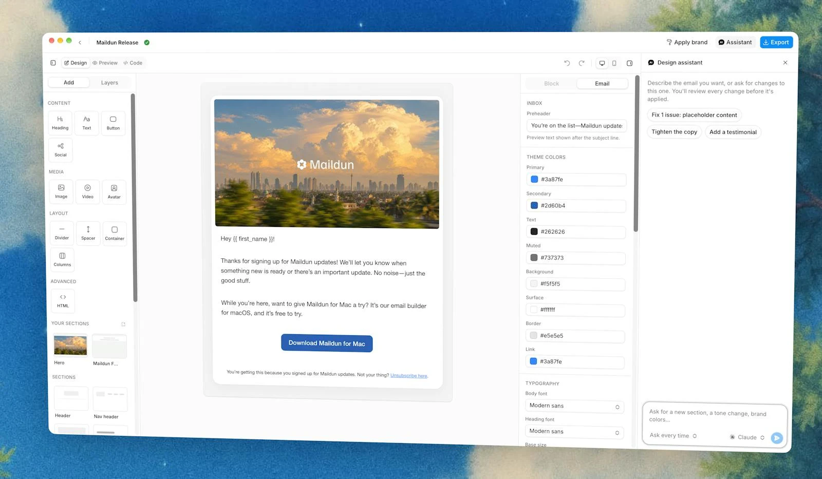Maildun for Mac screenshot 1