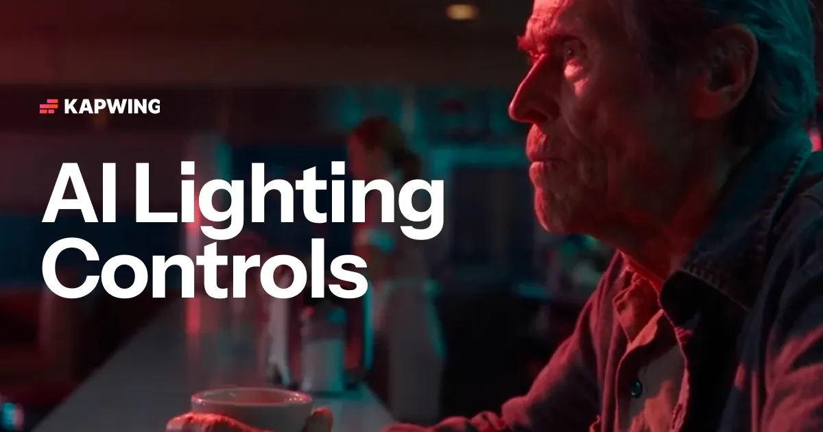 AI Lighting Controls — Kapwing preview
