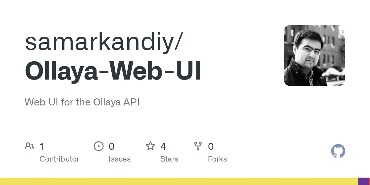 Ollaya Web UI preview