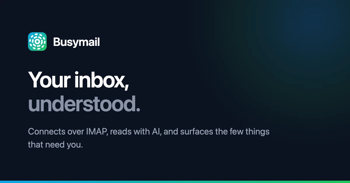 Busymail preview