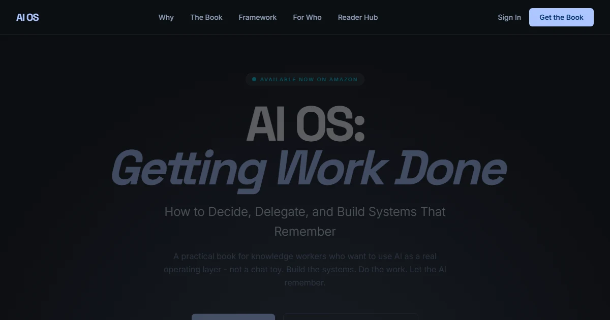 AI OS: Getting Work Done preview