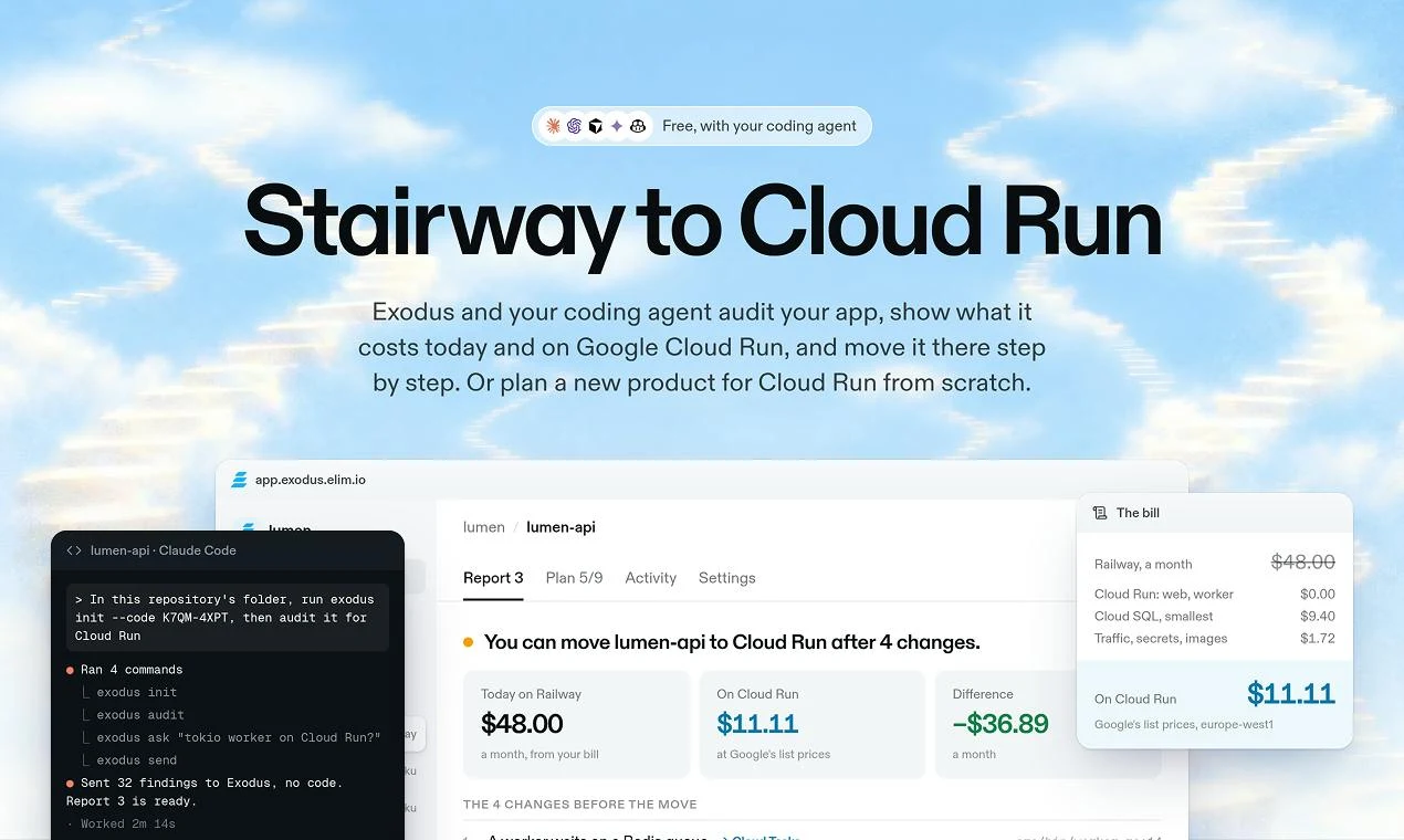Exodus for Google Cloud Run screenshot 1