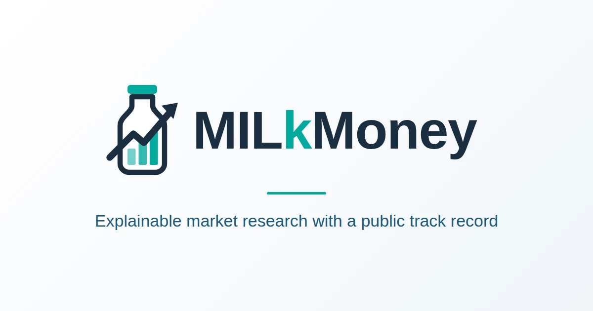 MILkMoney — Market Intelligence preview