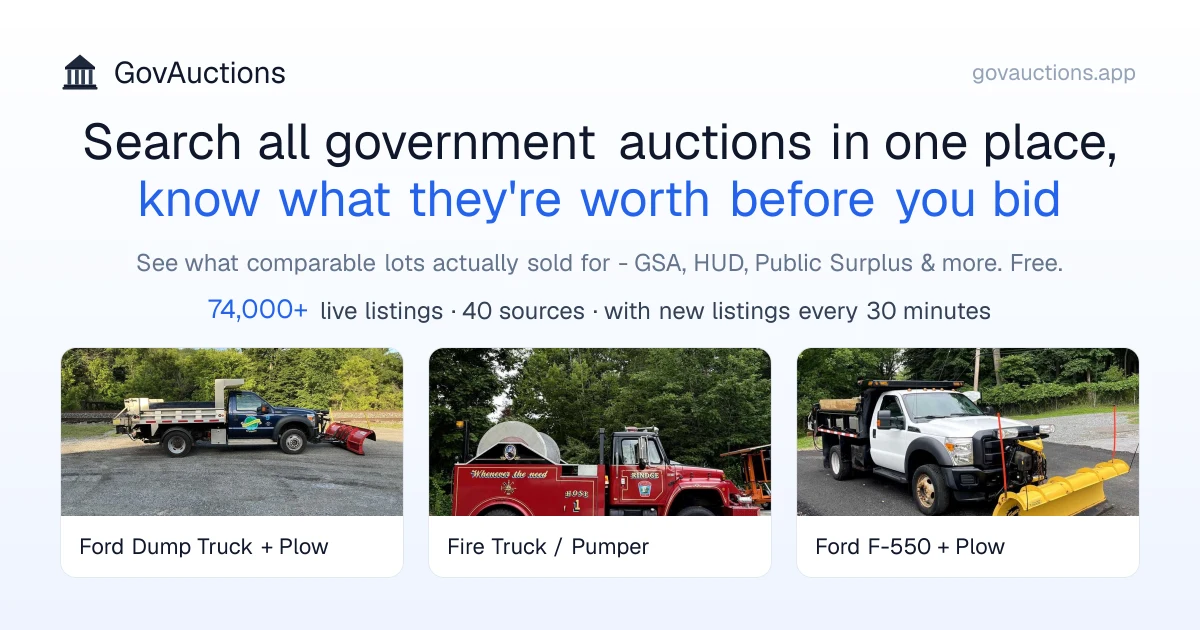 Gov Auctions preview