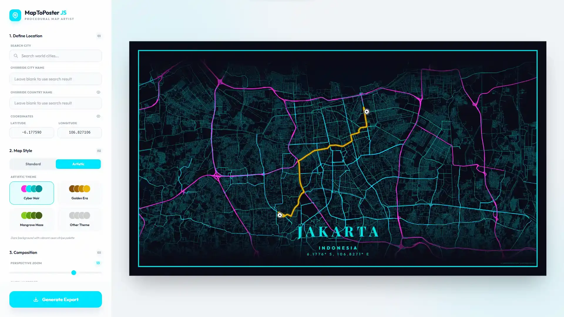 Map To Poster preview