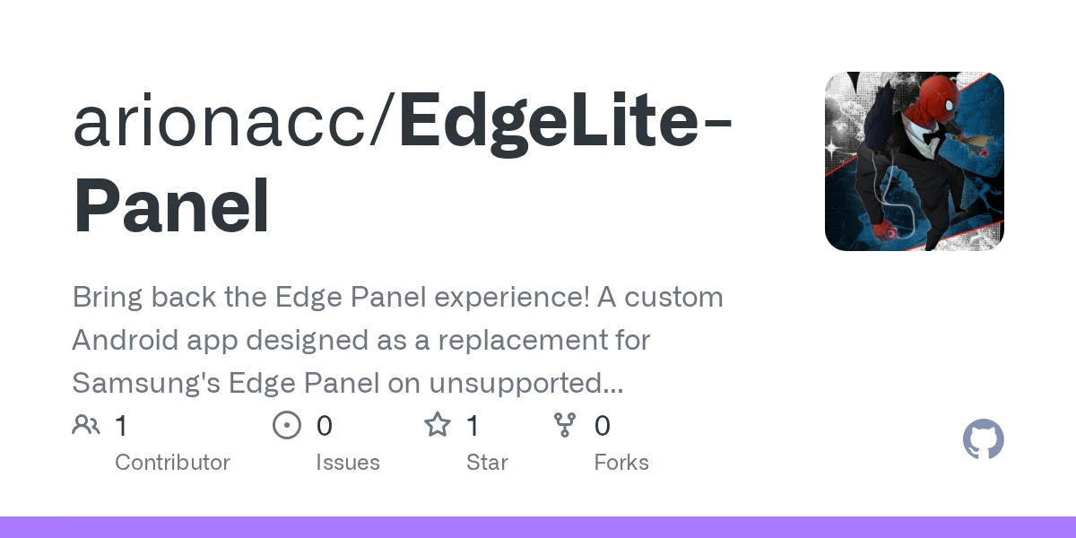 EdgeLite Panel preview