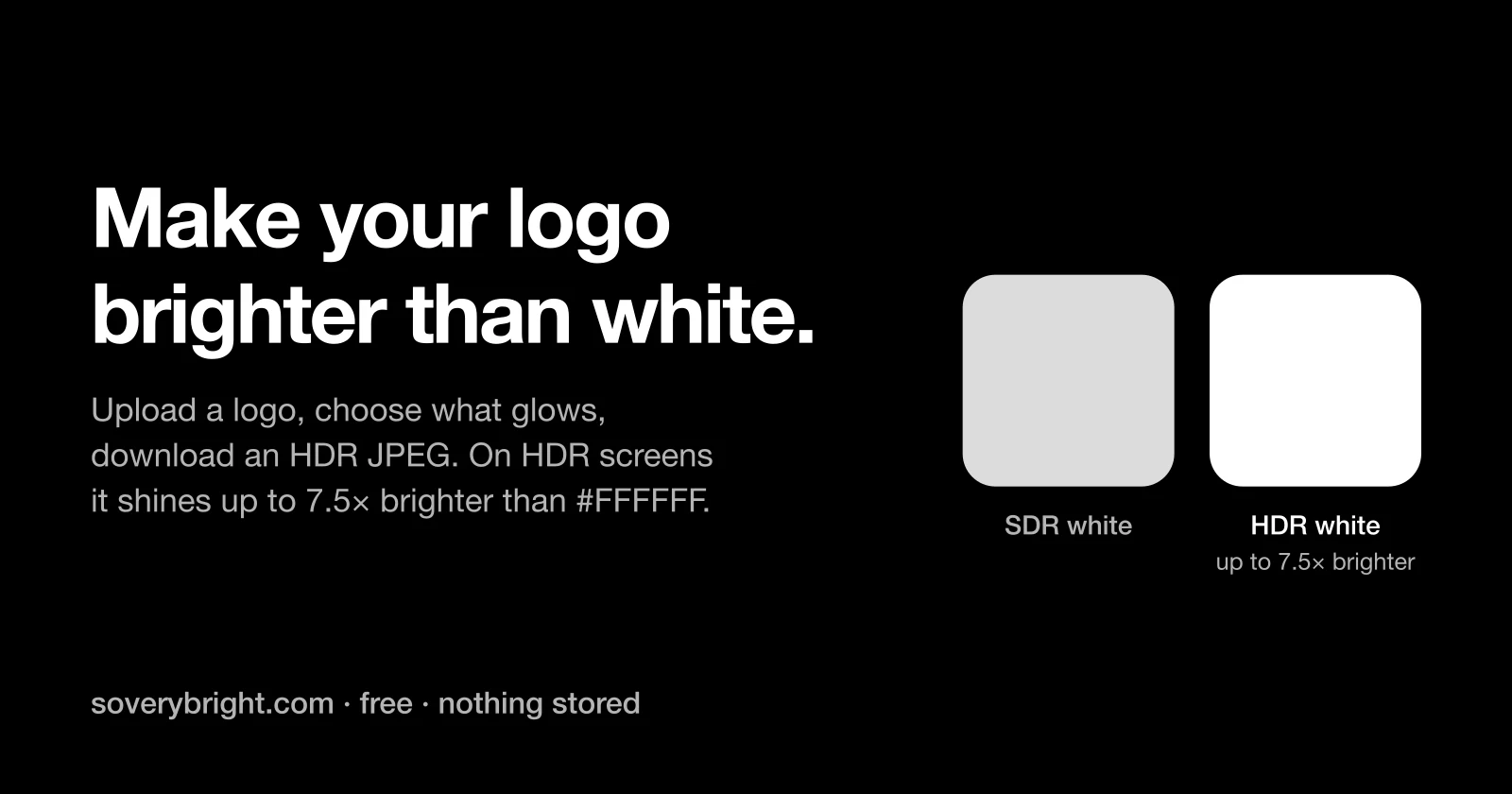 Make your logo brighter than white preview