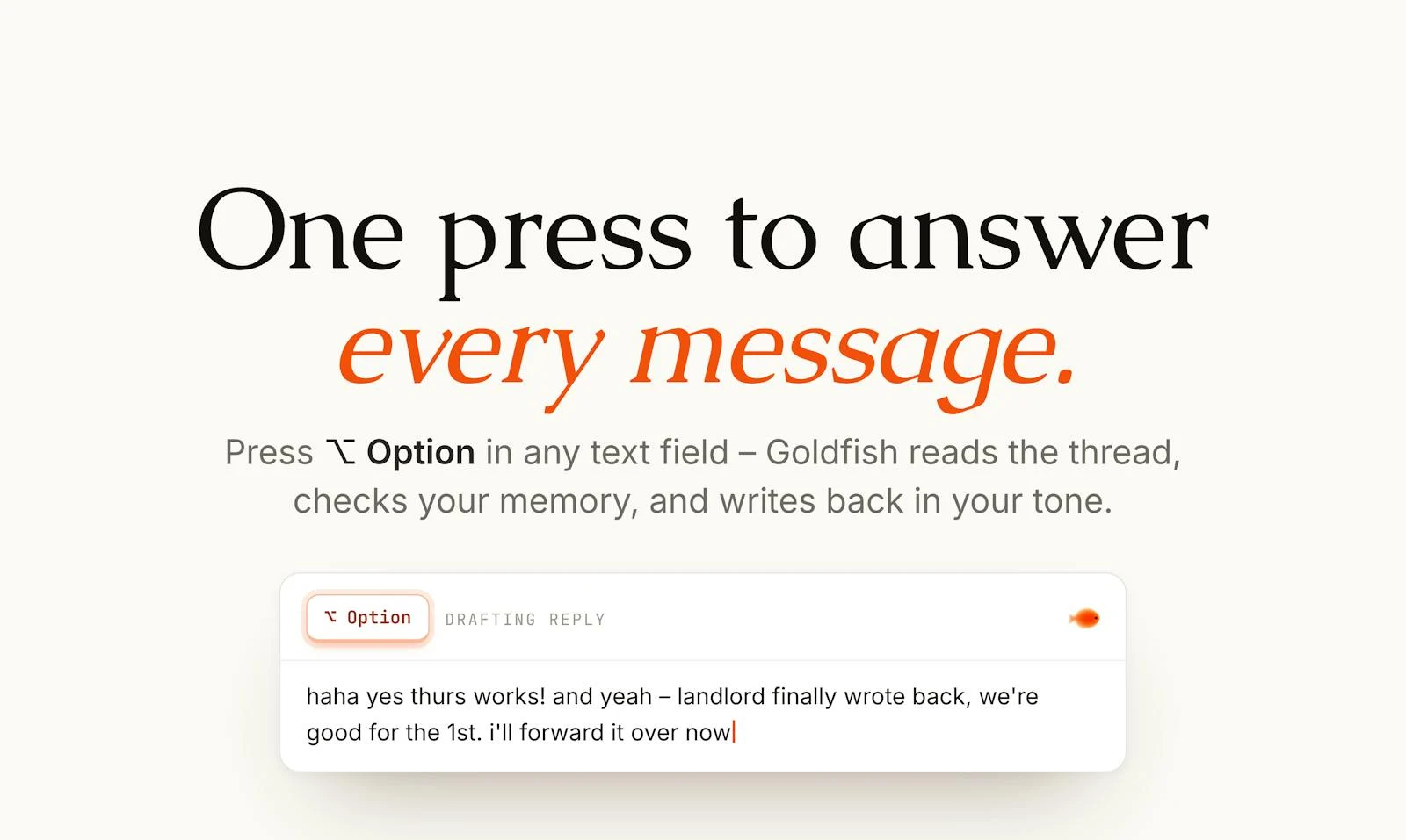 Goldfish screenshot 1