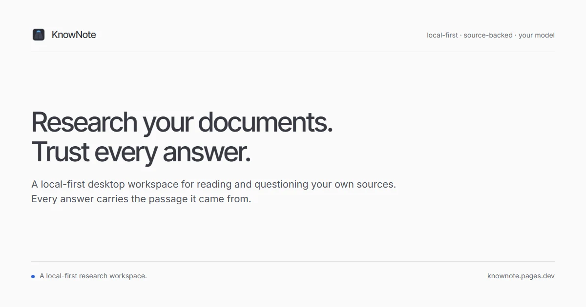 KnowNote preview
