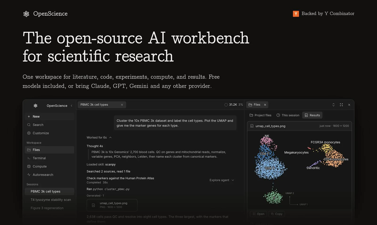 OpenScience screenshot 1