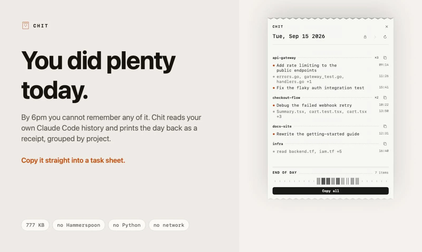 Chit screenshot 1