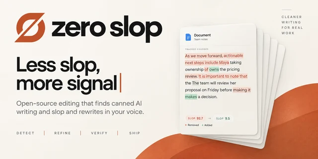 Zero Slop preview