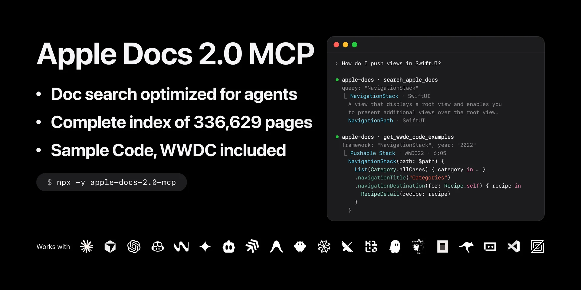 Apple Docs 2.0 MCP preview