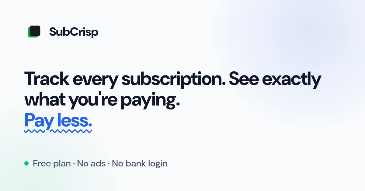SubCrisp preview
