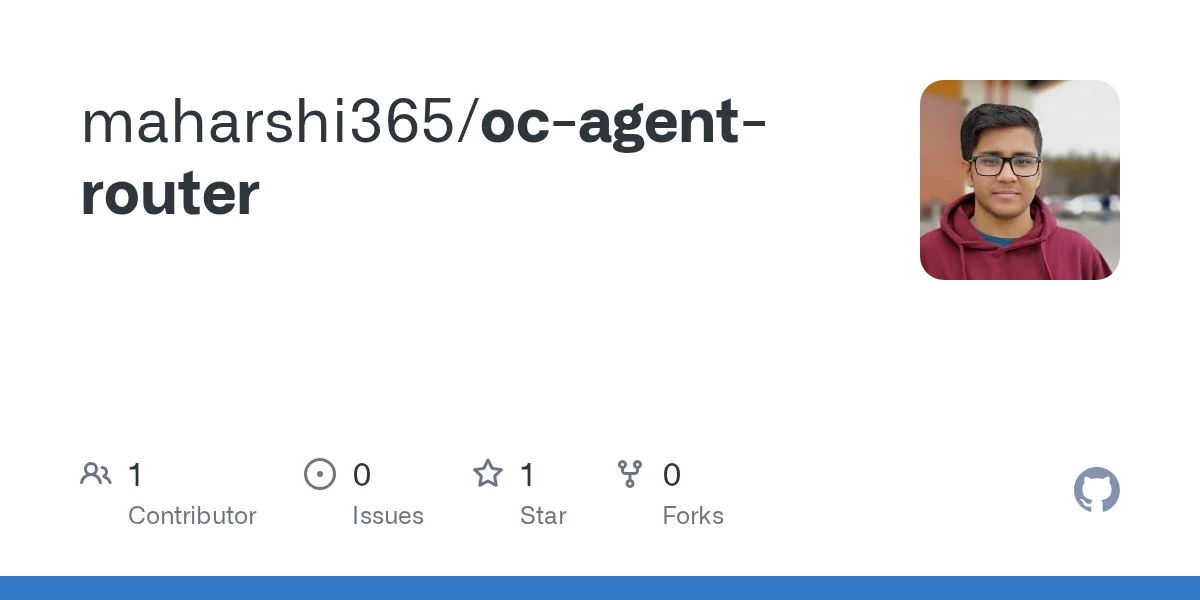 OpenCode Agent Router preview