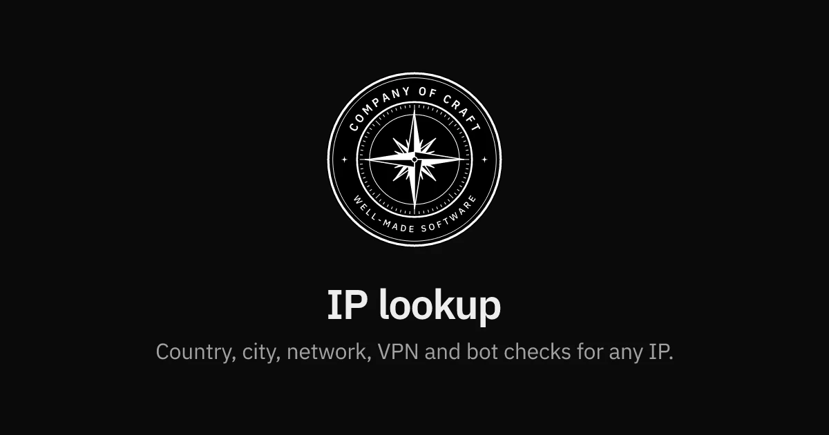 Company of Craft IP Lookup preview