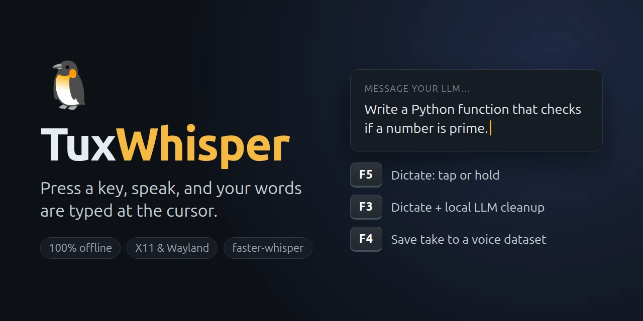 TuxWhisper preview