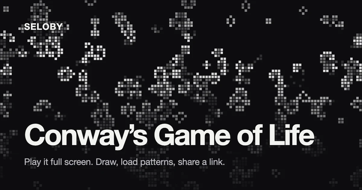 Conway’s Game of Life online preview