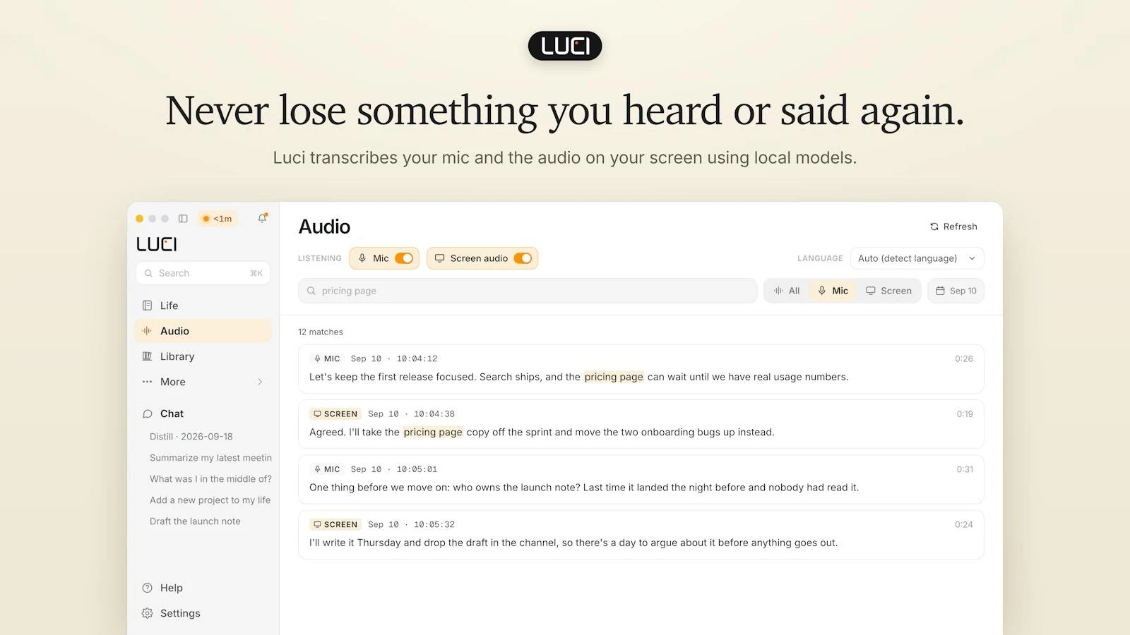 LUCI Desktop screenshot 3