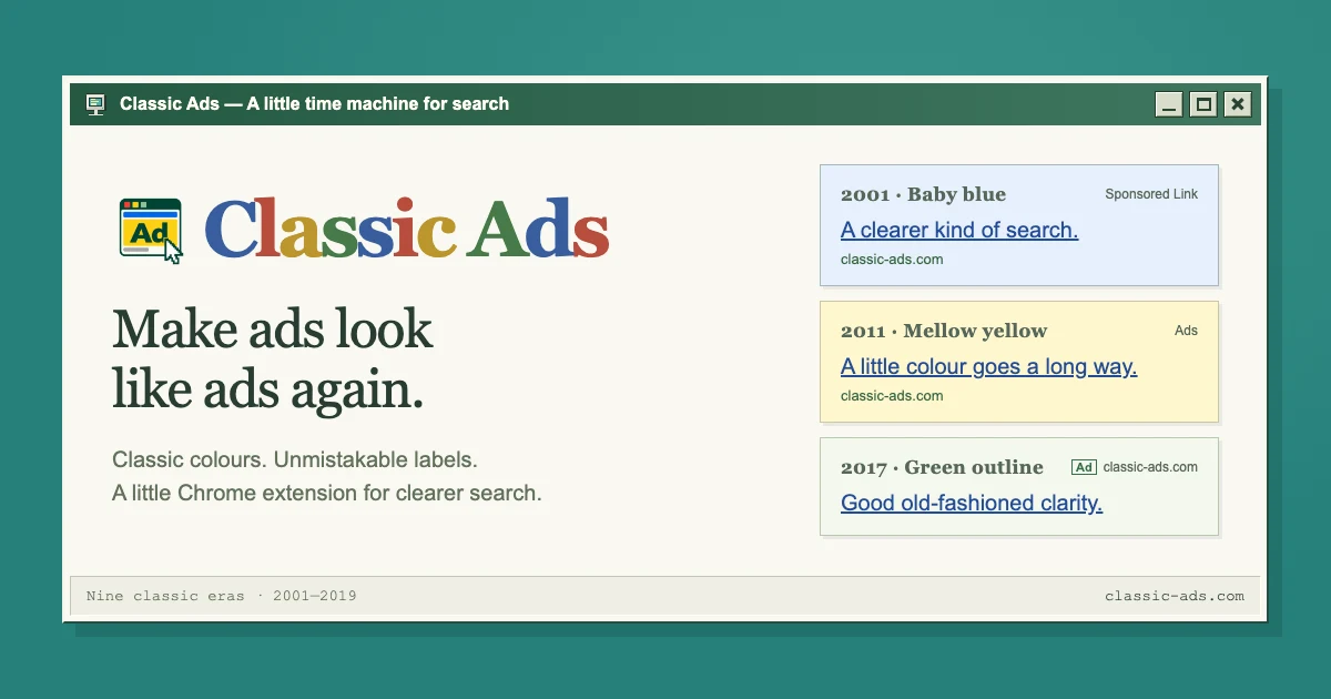 Classic Ads preview