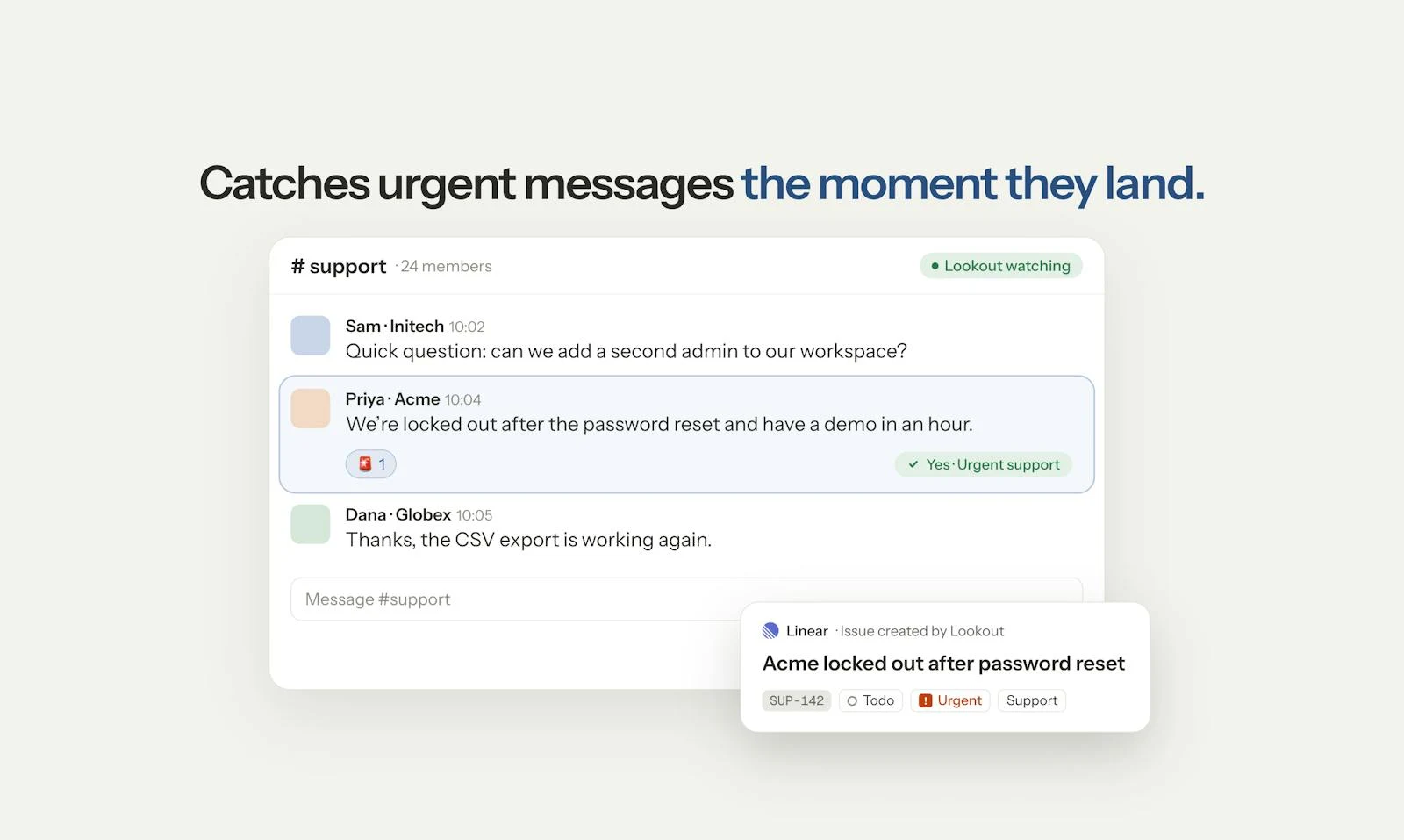 Lookout (for Slack) screenshot 3