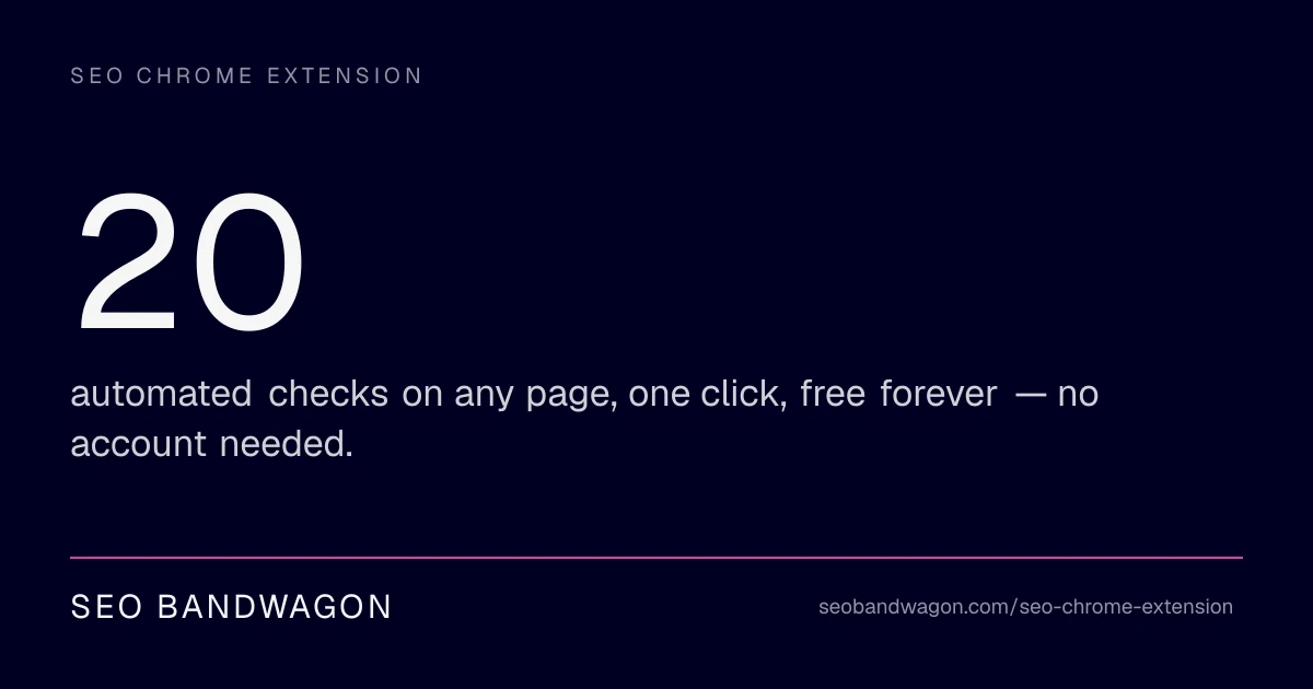 SEO Bandwagon preview