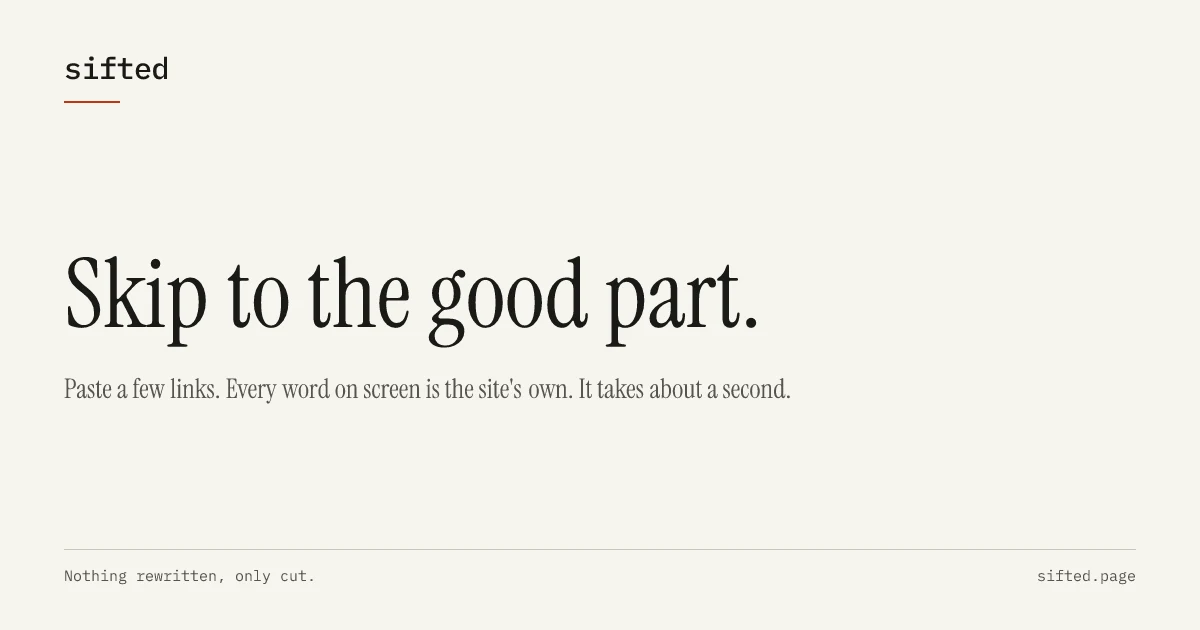 sifted preview