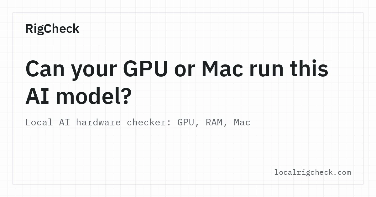 RigCheck preview