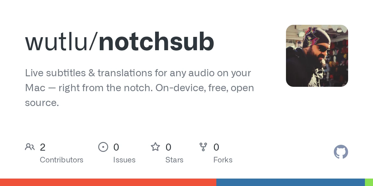 NotchSub preview