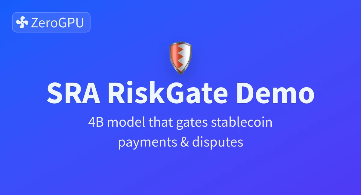 SRA RiskGate Demo preview