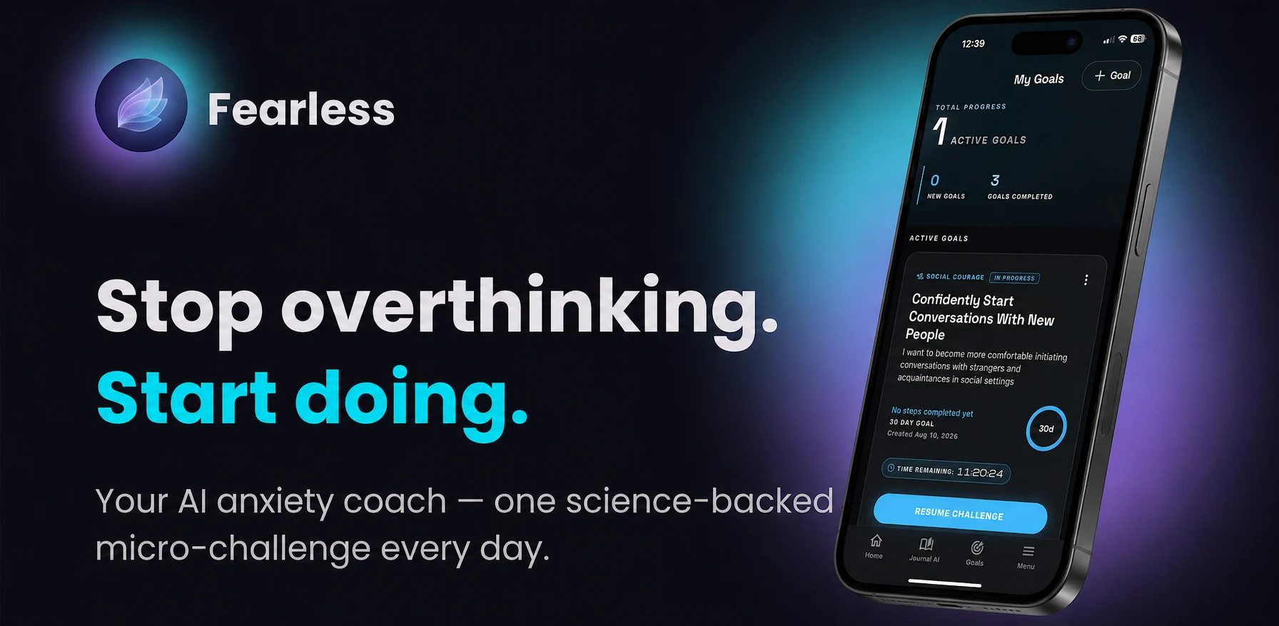 Fearless: AI Anxiety Coach preview