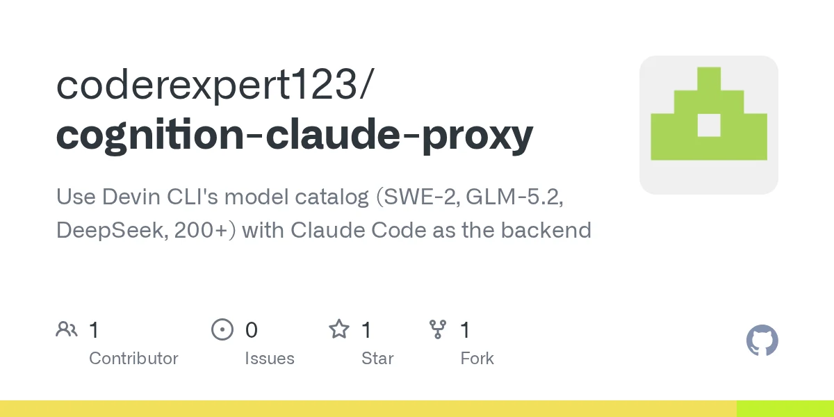 Cognition-Claude-proxy preview
