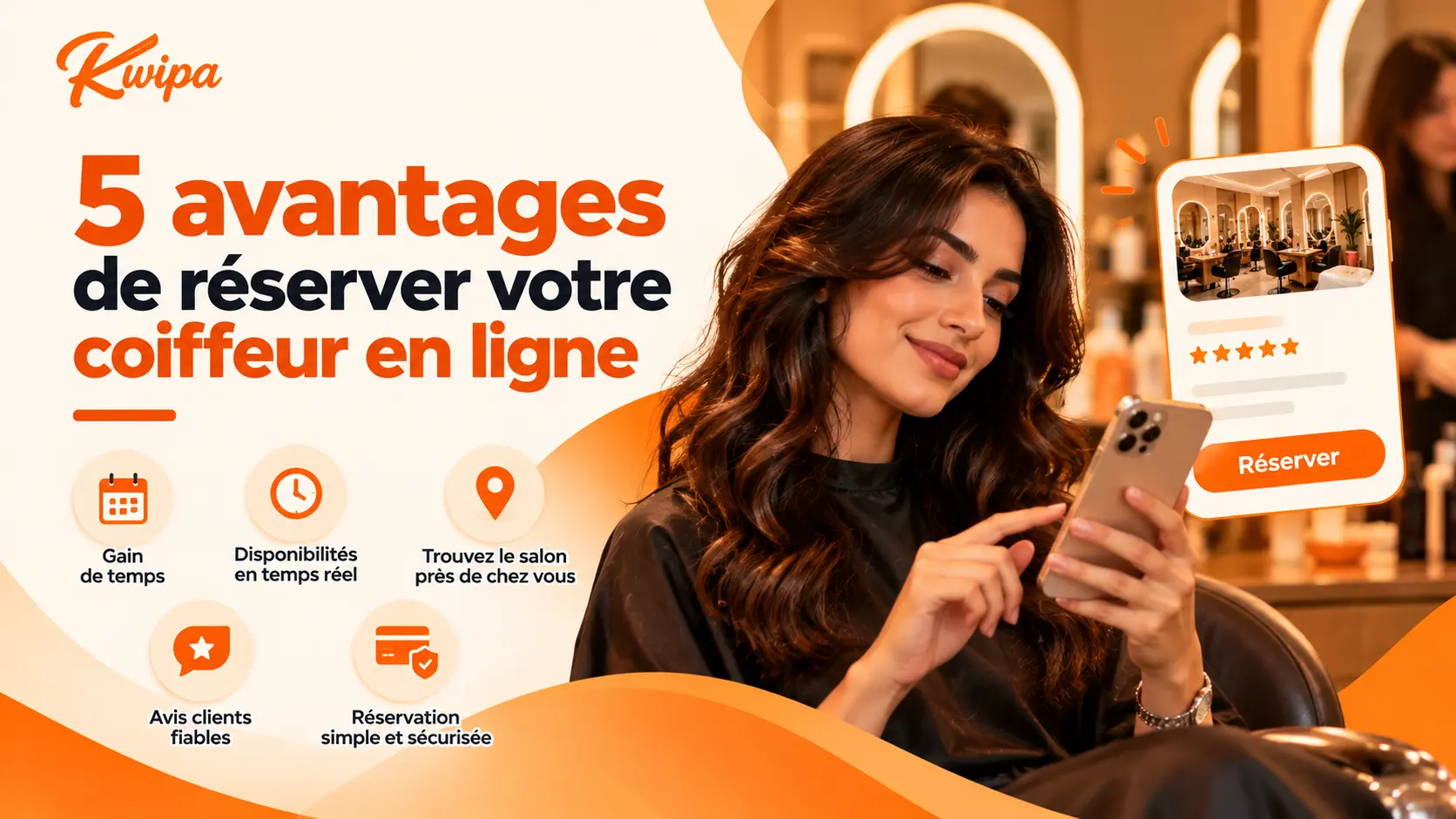 La réservation en ligne simplifie la prise de rendez-vous chez le coiffeur et vous permet de gagner du temps au quotidien.