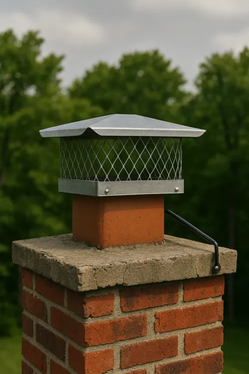 Chimney cap installation