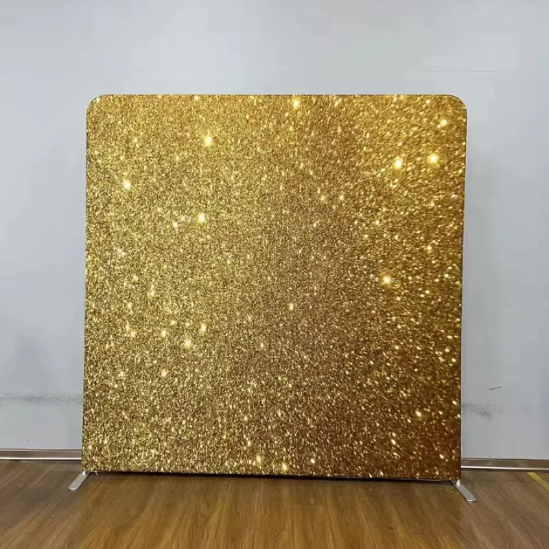 Gold sequin shimmer backdrop