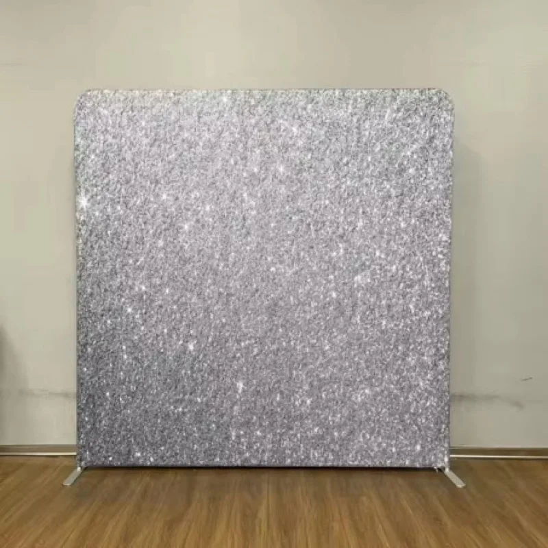 Silver sequin shimmer backdrop